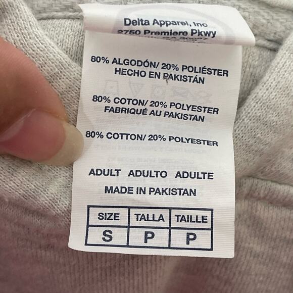 NASA Hoodie Men's Size Small Gray Black Spellout Embroidered Logo Sweatshirt - Picture 5 of 6